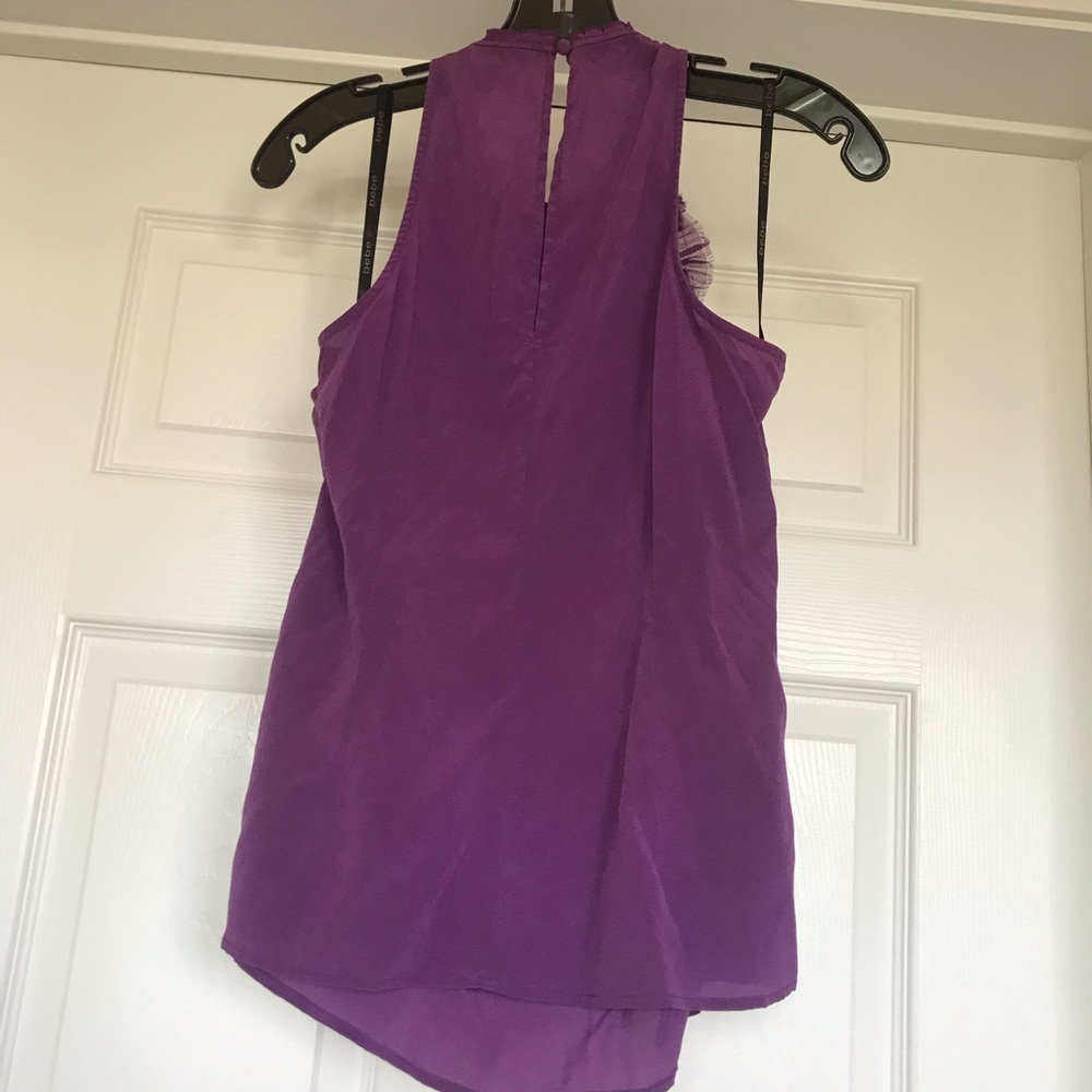 Used bebe Silk Sleeveless Blouse Size Medium - Picture 6 of 11